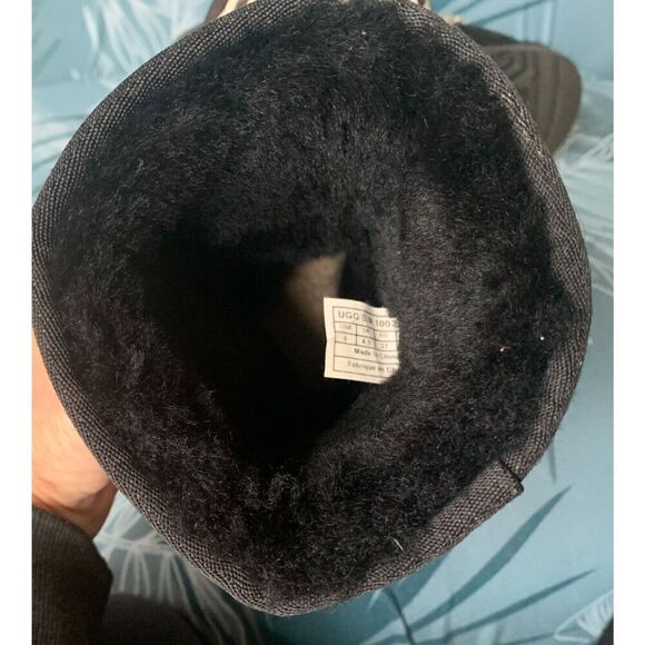 UGG Classic Short Exotic Zebra Print Shearling Sheepskin CALF HAIR Boots sz 6 - Picture 6 of 10